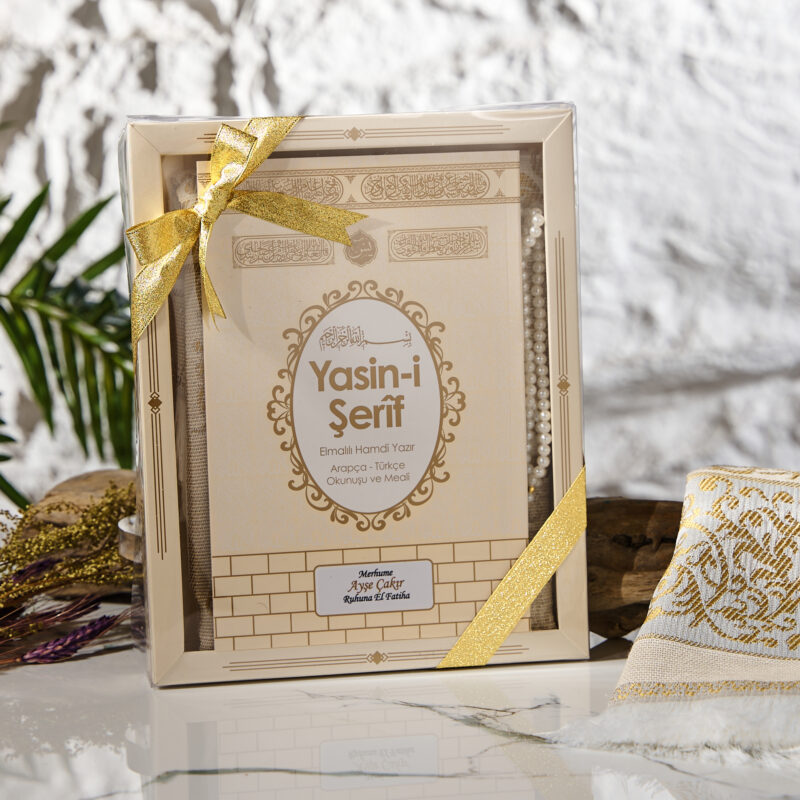 Lüks Asetatlı Orta Boy Yasin Seti