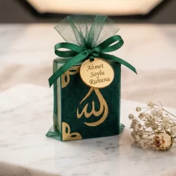 İsme Özel Tül Kese İçerisinde Mini Kuran Seti - Görsel 8