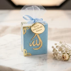 İsme Özel Tül Kese İçerisinde Mini Kuran Seti - Görsel 6