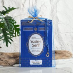 Alternative view of Kabe Model Renkli Tül Kese İçerisinde Orta Boy Yasin Kitabı ve İnci Tesbih - Mevlüt Hediyelikleri