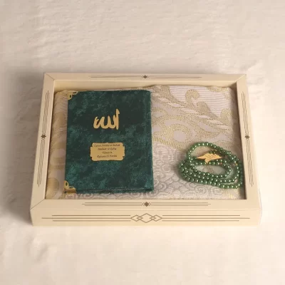 Özel Kutuda Kadife Yasin, Seccade, Tesbih Seti mevlüt hediyelikleri